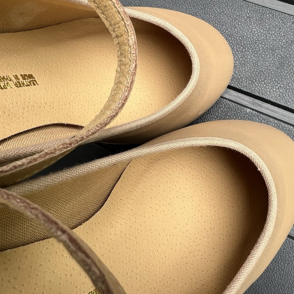 BLOCH Techno Show Tapper Women 10.5 M Tan Leather Mary Jane Tap Dance Shoes #6 H - Picture 13 of 14